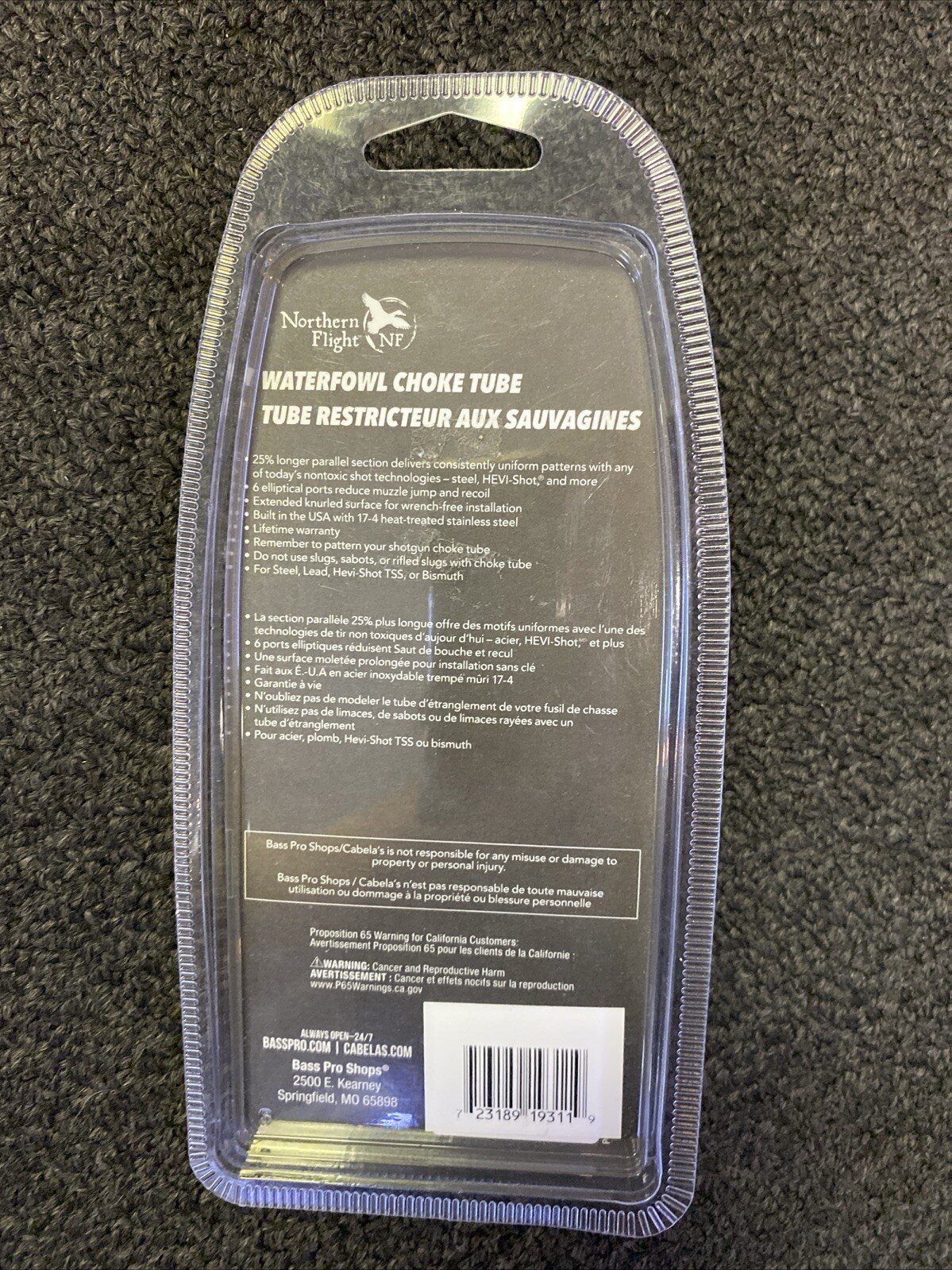 Northern Flight 12 GA Waterfowl Choke Tube Benelli Crio/Crio Plus NEW