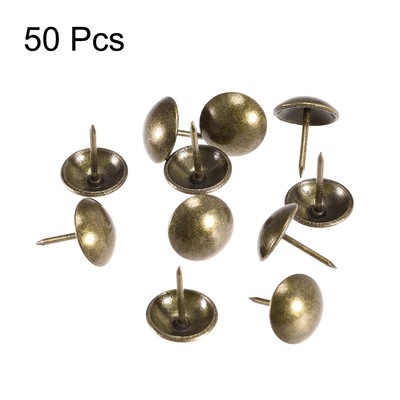 50 Pcs Bronze Upholstery Nails 18mm - Square Head Decorative Tacks For Furniture, DIY Crafts & Decor - View #4