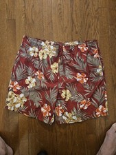 ISLANDER Swim Shorts Mens Medium Lined Swim Trunks Board Shorts Beach Tropical