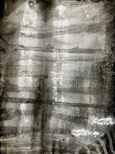 Abstraction Black White Heavyweight Paper COA 8 X 10”