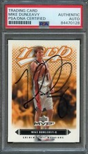 2003-04 Upper Deck MVP #49 Mike Dunleavy Signed Card AUTO PSA Warriors