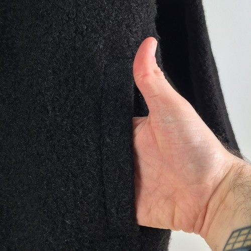 Target womens jacket size XS black fleece teddy zip oversized long sleeve 089998 - Picture 3 of 9