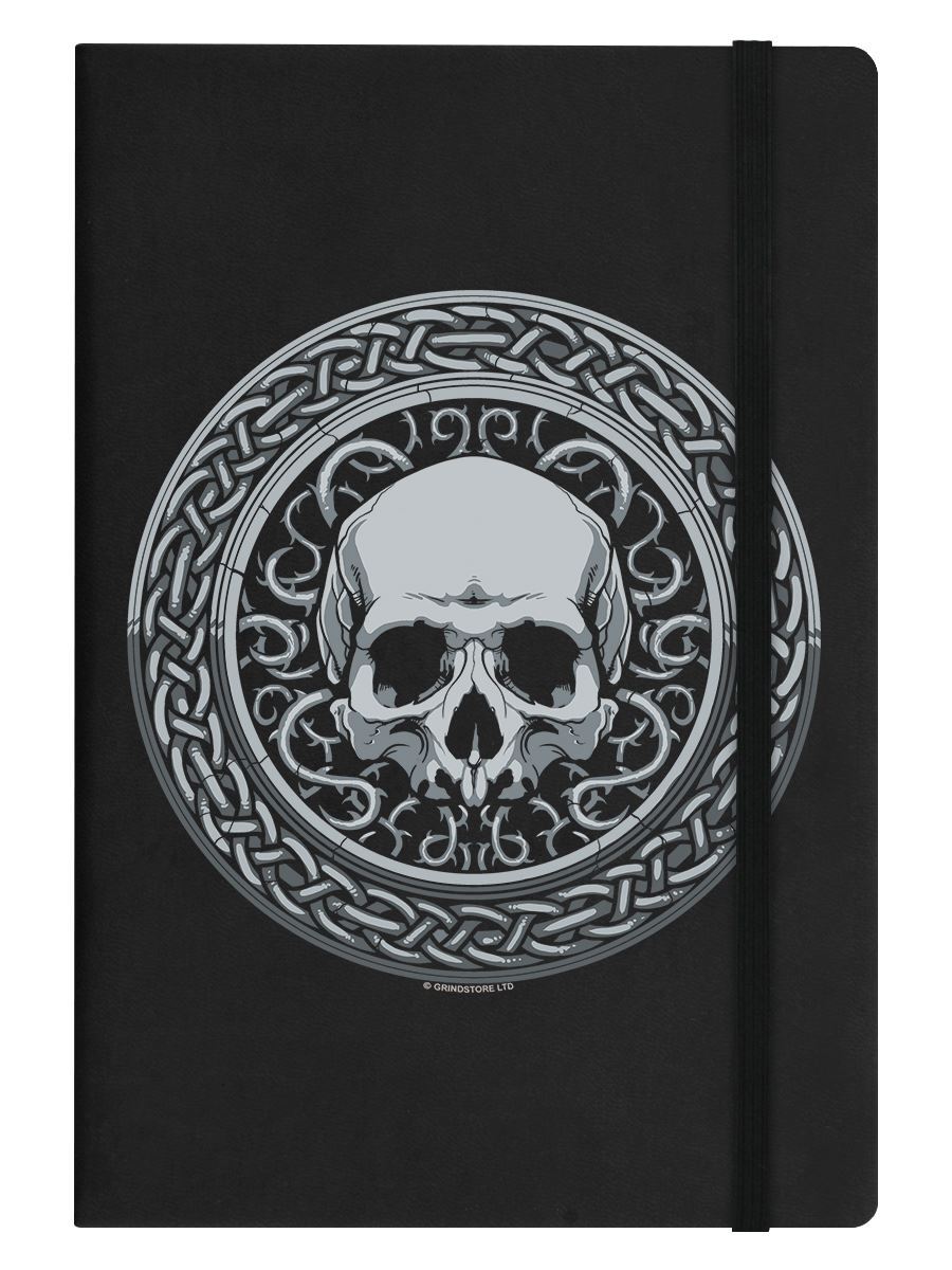 Notebook Roman Skull A5 Hard Cover Black 14x21cm