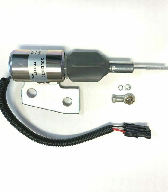 For Cummins 4BT Fuel Shut Off Solenoid Case IH 580SL 1840 5120 5130