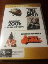 Full Metal Jacket  / Clockwork Orange  / 2001 - A Space Odyssey -DVD, 3 Disc Set