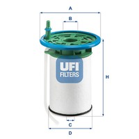 UFI Kraftstofffilter Passend FüR Peugeot Boxer Bus CitroëN Jumper