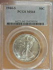 1944 S PCGS MS64 Walking Liberty Half Dollar