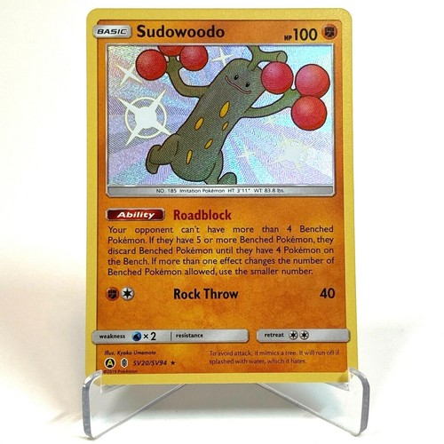 Pokemon TCG: Hidden Fates - Sudowoodo SV20/SV94 (Baby Shiny Vault Holo Rare)