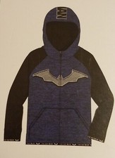 NEW Batman Youth Full Zip Hoodie Size Large 14/16