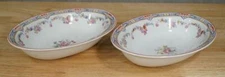 Vintage Lot Wm Grindley English China DRESDEN Pattern Oval Vegetable Bowls 8.75"