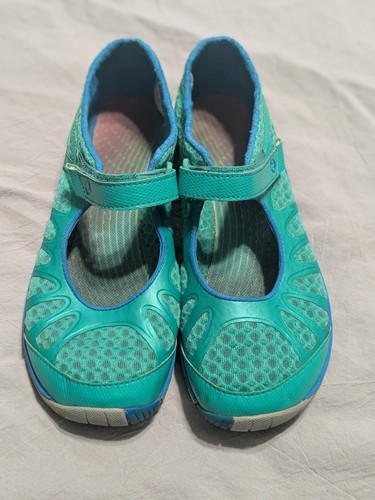 Merrell Crush Glove Mary Jane verde come nuovo Vibram Performance Cross Trainers 9,5 - Foto 5 di 9