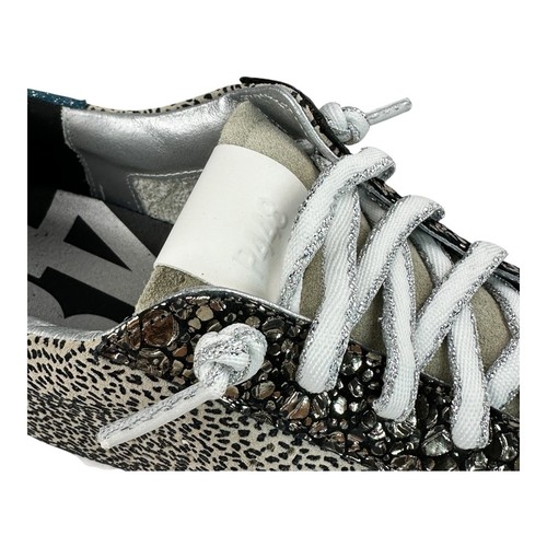 NEU - P448 F22 John Sneaker Größe EU 40 /US 9,5 in Grau Glitzer Schnürsenkel Neu mit Karton - Bild 10 von 24