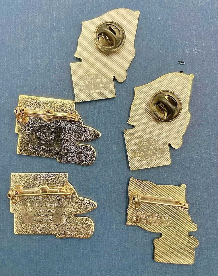 Coca-Cola Vintage 1980's Olympic Pins - Mexico, Seoul, USA - 5 Total - NEW - Image 4 of 4