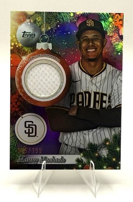 2025 Topps Holiday - Relics Manny Machado #PR-MM Purple Metallic /199 (MEM)