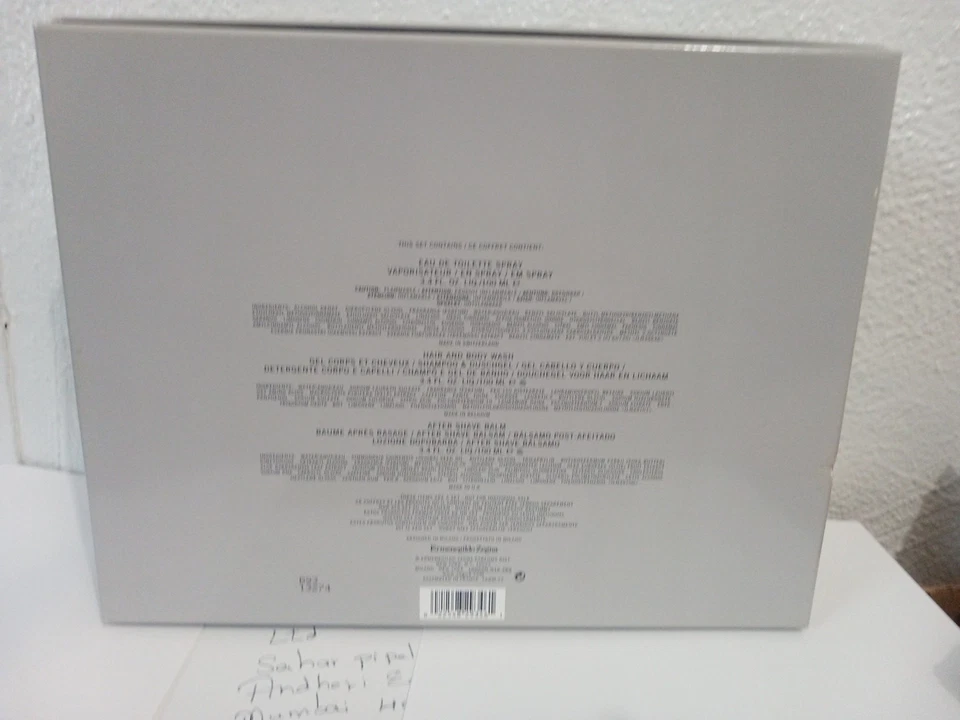 JUEGO DE 3 PIEZAS ERMENEGILDO ZEGNA UOMO PARA HOMBRES 3.4 EDT, 3.4 OZ BÁLSAMO DE AFEITAR A/AFEITADO, 3.4 OZ B/LAVADO Foto 3 de 4