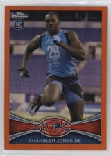 2012 Topps Chrome Retail Orange Refractor Chandler Jones #140 t2b