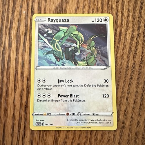 2025 McDonald’s Rayquaza Pokemon Trading Card 014/015 Promo