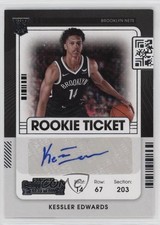 2021-22 Panini Contenders Rookie Ticket Kessler Edwards #146 Auto 0ld5