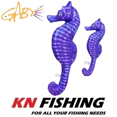 Peluche GABY SEAHORSE BLUE cadeau poisson oreiller chambre déco 40 cm - Photo 1/4