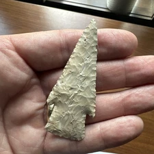 Hardin Barbed Dart Point 2 13/16" Bullseye Chert NE Arkansas  Fleming Dickey COA