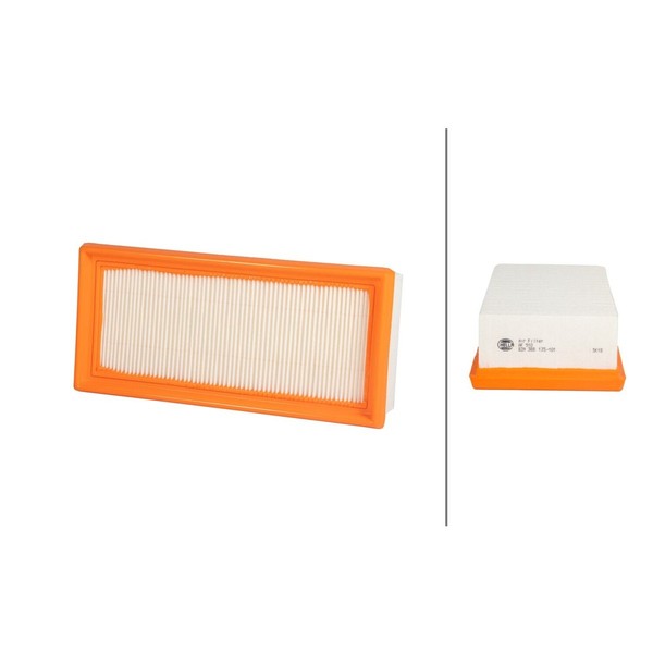 Luftfilter-Einsatz 250 X 116 Mm Hella Passend FüR U.A. Mitsubishi Colt-image
