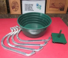 Stand-Strait Super Christmas Tree Stand, 4-leg for pre-drilled 6-10 ft. trees