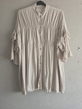 New Collection beige oversize knee lenght shirt dress size L