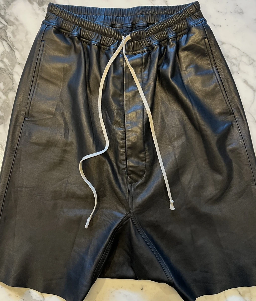 Rick Owens Leather Shorts for Men for sale | eBay