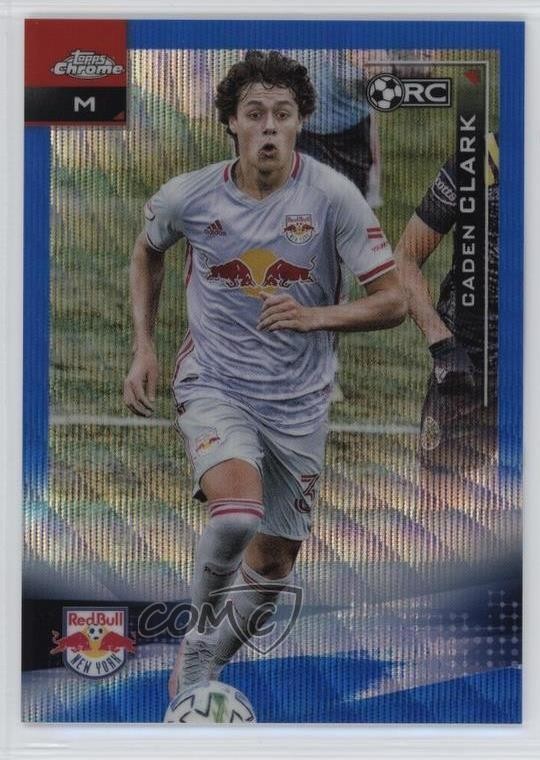 2021 Topps Chrome MLS Blue Wave Refractor 13/199 Caden Clark #115 5f0