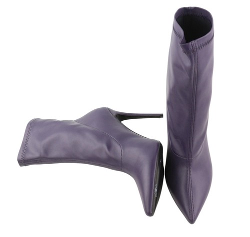 DIESEL D-Yucca AB Women Heels EU39 Purple Coated Kitted Heels Pointed Toe RRP€30 - Picture 6 of 10