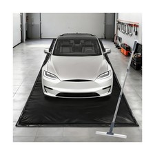 Garage Floor Mat 7'9" x 18', Heavy Duty 1300D PVC Containment Mat with Floor ...