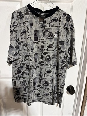LRG ''Roots and Equipment'' Mens Pullover Polo Unique Design Size Large