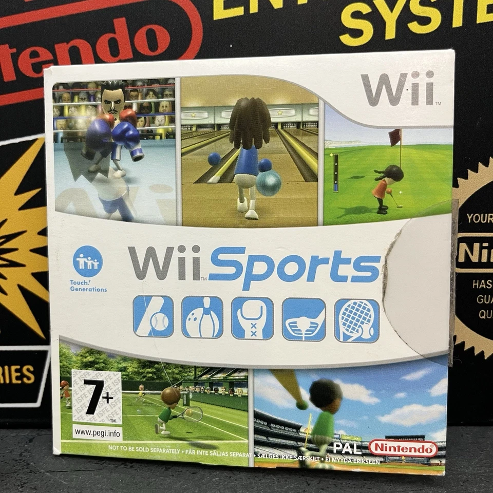 Wii Sports Cardboard version Nintendo Wii Wii U PAL VGC RVL-006 TESTED FREE POST - Image 2 of 4