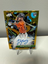 Grant McCray 2025 Topps Cosmic Chrome Gold Interstellar Refractor RC Auto /50