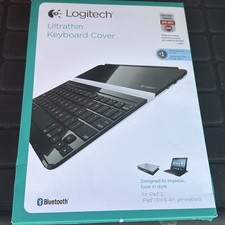 Logitech Ultrathin Keyboard Cover Black iPad 2, 3rd  4th generation NEW