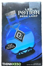 ThinkGeek LED POTION DESK LAMP Changing Colors w/ 6’ USB Cable & Wall Adaptor