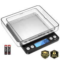 Digitale KüChenwaage 3Kg Hohe PräZision 0,1G Edelstahl Lcd-Display