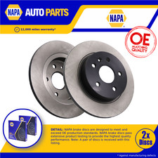 2x Coppia Dischi Freno Solidi Adatti CHEVROLET TRAX Posteriore 1.4 1.6 1.7D 2012 su 268mm