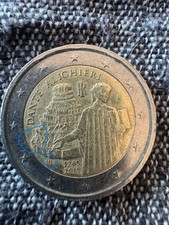 2015 Dante Alighieri 2 Euro Coin with Various Errors 3P