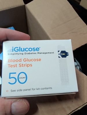 I Glucose Test Strips Blood Glucose 50 Count. Sealed