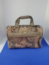 Vtg Jordache Floral Tapestry Bag Carry On Luggage Duffel Overnight Suitcase