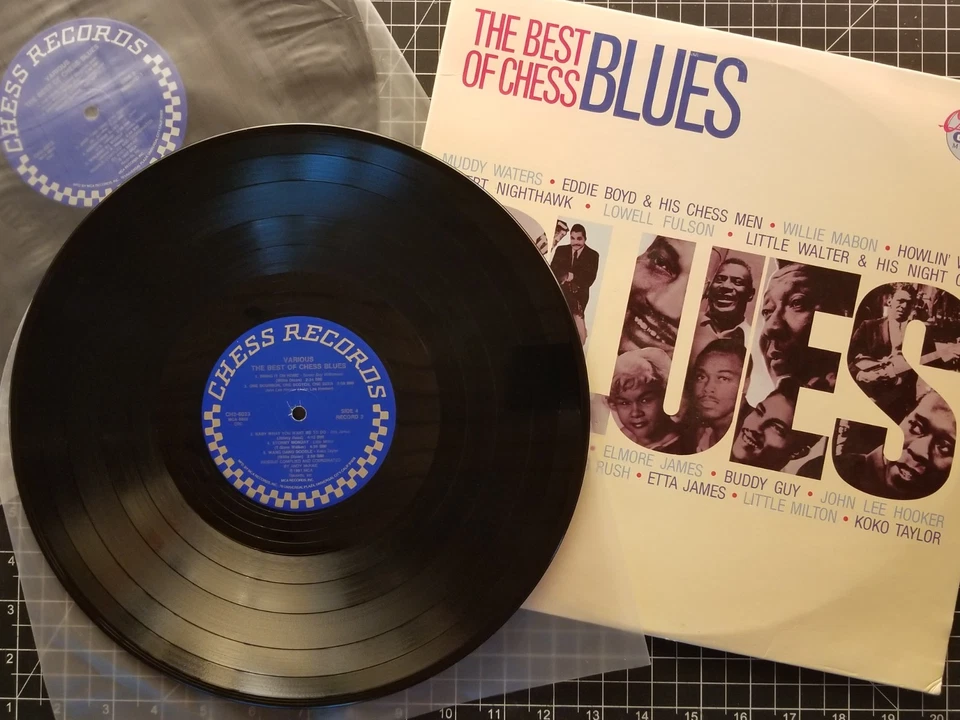 THE BEST OF CHESS BLUES 2LPs 1987 VG+/VG+ MUDDY WATERS Vinyl JOHN LEE HOOKER - Image 4 of 4