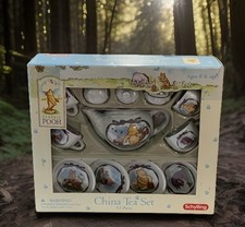 Schylling Disney  Classic Pooh  China Tea Set NEW Vintage 12 Piece Age 8 