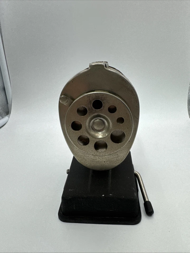 Sacapuntas de metal vintage BOSTON montaje al vacío aula con 8 orificios Foto 2 de 3