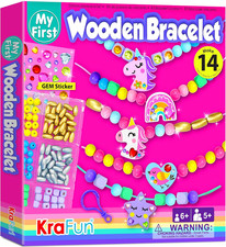 Unicorn DIY Bracelet Making Kit for Girls - Arts and Crafts Jewelry Set with Cha