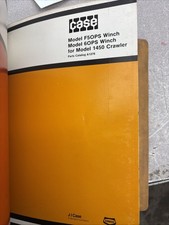 Case F5OPS & 6OPS Winches For Model 1450 Crawler Parts Catalog A1276