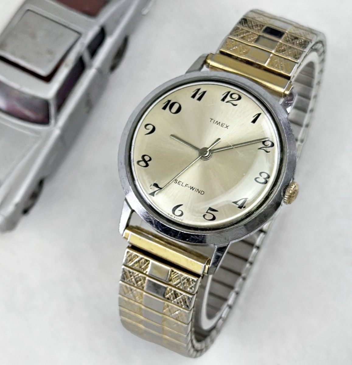 TIMEX Automatic VTG 1970 Viscount 40143170 XL Stainless Flex Band