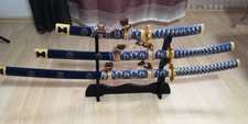 Schwertset Katana Wakizashi Tanto Japanese Deko Samurai Sword unscharf