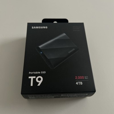 Samsung T9 4TB tragbare externe SSD schwarz (MU-PG4T0B) | VERSIEGELT & NEU