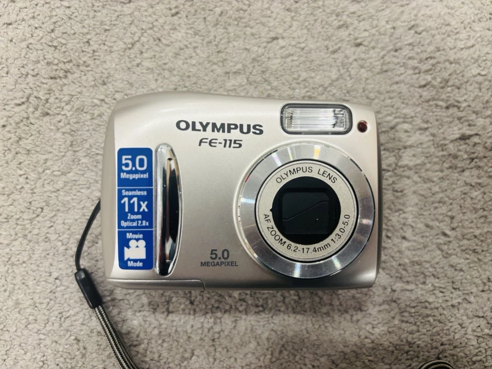 Olympus FE-115 5.0MP Digital Camera Tested Working - Image 2 of 4